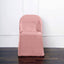 10 Pack Polyester Chair Covers for Folding Chairs Dusty Rose - Wrinkle-Free Stain-Resistant Slip-On Slipcovers
