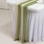 20-Pack 9ft Sheer Table Runners â€“ Dusty Sage Green/Beige Shimmer Sheer Drapes, Wrinkle-Free