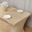 Velvet Spandex 6ft Rectangle Tablecloth Champagne - Fitted Wrinkle-Free Design for 72"x30" Tables
