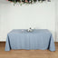 Polyester 90"x132" Rectangle Tablecloth Dusty Blue - Seamless Wrinkle-Resistant Table Cover