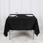 Polyester Square 70"x70" Tablecloth Black - Wrinkle-Resistant & Durable Table Cover for Events
