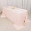 Scuba Rectangular 90"x132" Tablecloth Blush - Wrinkle Free, Stain Resistant & Seamless Table Cover
