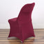 10 Pack Stretch Spandex Chair Covers Burgundy for Folding Chairs - Durable 160GSM Fitted Slipcovers