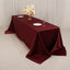 Lamour Satin 90"x156" Rectangle Tablecloth Burgundy - Luxurious, Soft Seamless Table Cover