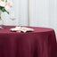 Premium Polyester 120" Round Tablecloth Burgundy - Seamless 220GSM Wrinkle-Resistant Table Cover