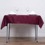 Polyester 54"x54" Table Overlay Square Tablecloth Burgundy - Wrinkle-Resistant & Durable Table Cover