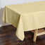 Polyester 60"x102" Rectangle Tablecloth Champagne - Durable and Stylish Table Cover
