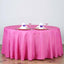 Polyester 120" Round Tablecloth Fuchsia - Seamless Wrinkle-Resistant Table Cover