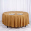 Polyester 108" Round Tablecloth Gold - Wrinkle-Resistant and Stylish Table Cover