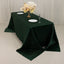 Lamour Satin 90"x132" Rectangle Tablecloth Hunter Emerald Green - Soft & Silk-Like Seamless Table Cover