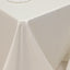 Lamour Satin 90"x132" Rectangle Tablecloth Ivory - Soft & Silk-Like Seamless Table Cover