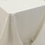 Lamour Satin 90"x156" Rectangle Tablecloth Ivory - Luxurious, Soft Seamless Table Cover