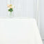 Premium Polyester 70"x70" Table Overlay Square Tablecloth Ivory 220GSM Wrinkle-Resistant Table Cover