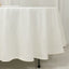 Cotton Blend 108" Round Tablecloth Ivory - Wrinkle-Resistant Design