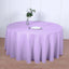 Polyester 120" Round Tablecloth Lavender Lilac - Seamless Wrinkle-Resistant Table Cover