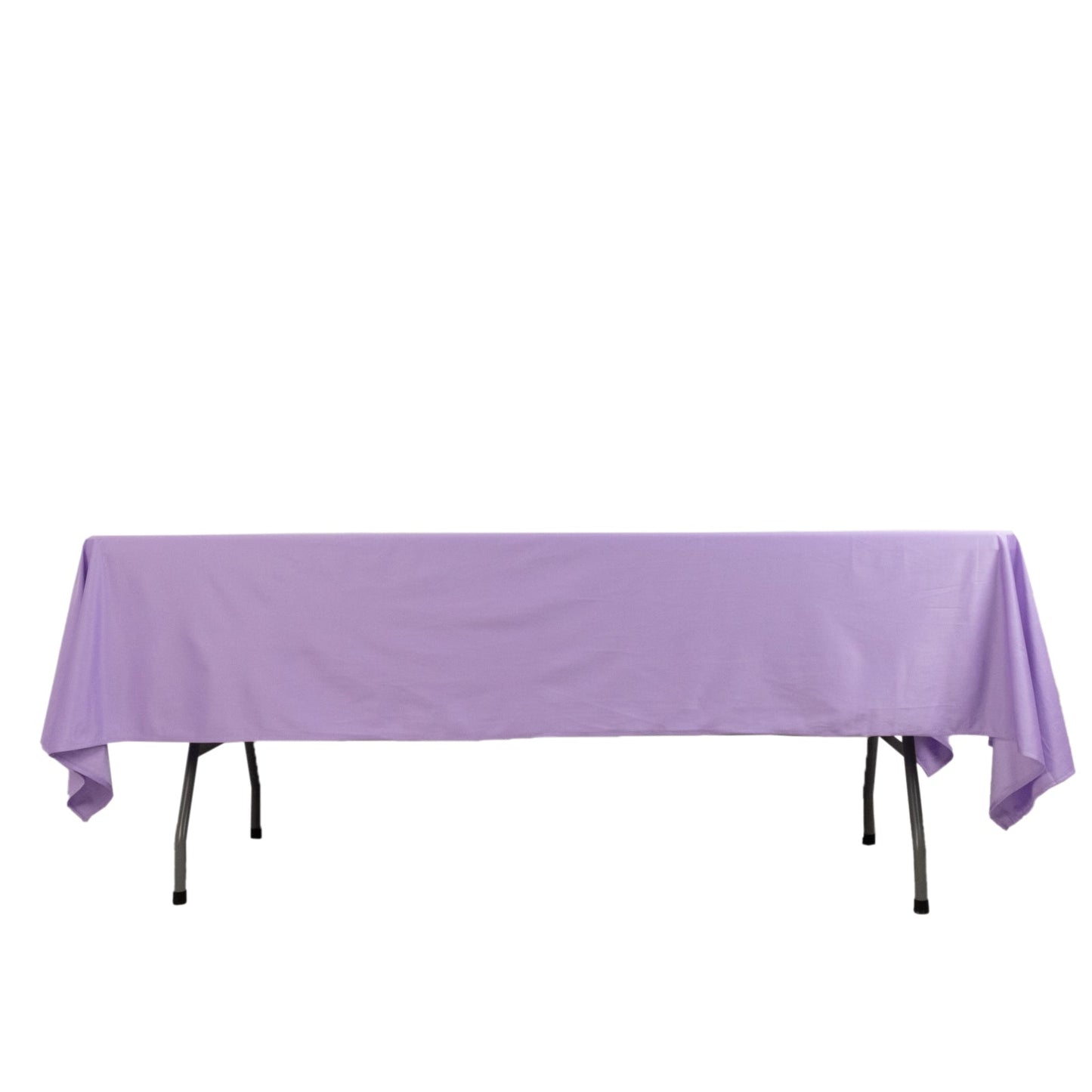 Scuba Rectangular 60"x102" Tablecloth Lavender Lilac - Wrinkle Free & Stain Resistant Table Cover