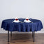 Polyester 90" Round Tablecloth Navy Blue - Stain & Wrinkle-Resistant Table Cover