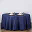 Polyester 120" Round Tablecloth Navy Blue - Seamless Wrinkle-Resistant Table Cover