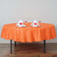 Polyester 90" Round Tablecloth Orange - Stain & Wrinkle-Resistant Table Cover