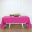 Polyester 60"x126" Rectangle Tablecloth Fuchsia - Wrinkle-Resistant Table Cover