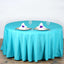 Polyester 108" Round Tablecloth Turquoise - Wrinkle-Resistant Table Cover