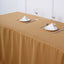 Fitted Polyester 72"x30" Rectangle Tablecloth Gold - Sleek and Durable for Events