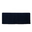 Fitted Polyester 72"x30" Rectangle Tablecloth Navy Blue with Open Back Design - Easy to Maintain and Wrinkle-Resistant Table Cover