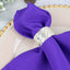 5 Pack Premium Polyester 20"x20" Napkins Purple - Wrinkle-Resistant & Durable Dinner Napkins