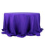 Premium Polyester 132" Round Tablecloth Purple - Seamless 220GSM Wrinkle-Resistant Table Cover