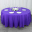 Premium Polyester 108" Round Tablecloth Purple - Wrinkle-Resistant 220GSM Table Cover