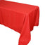 Polyester 72"x120" Rectangle Tablecloth Red - Durable and Stylish Table Cover