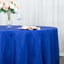 Premium Polyester 132" Round Tablecloth Royal Blue - Seamless 220GSM Wrinkle-Resistant Table Cover