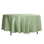 Satin 108" Round Tablecloth Sage Green - Smooth and Lustrous Table Cover