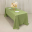 Lamour Satin 60"x126" Rectangle Tablecloth Sage Green - Soft & Silk-Like Table Cover