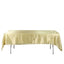 Satin Rectangular 60"x102" Tablecloth Champagne - Smooth and Lustrous Table Cover