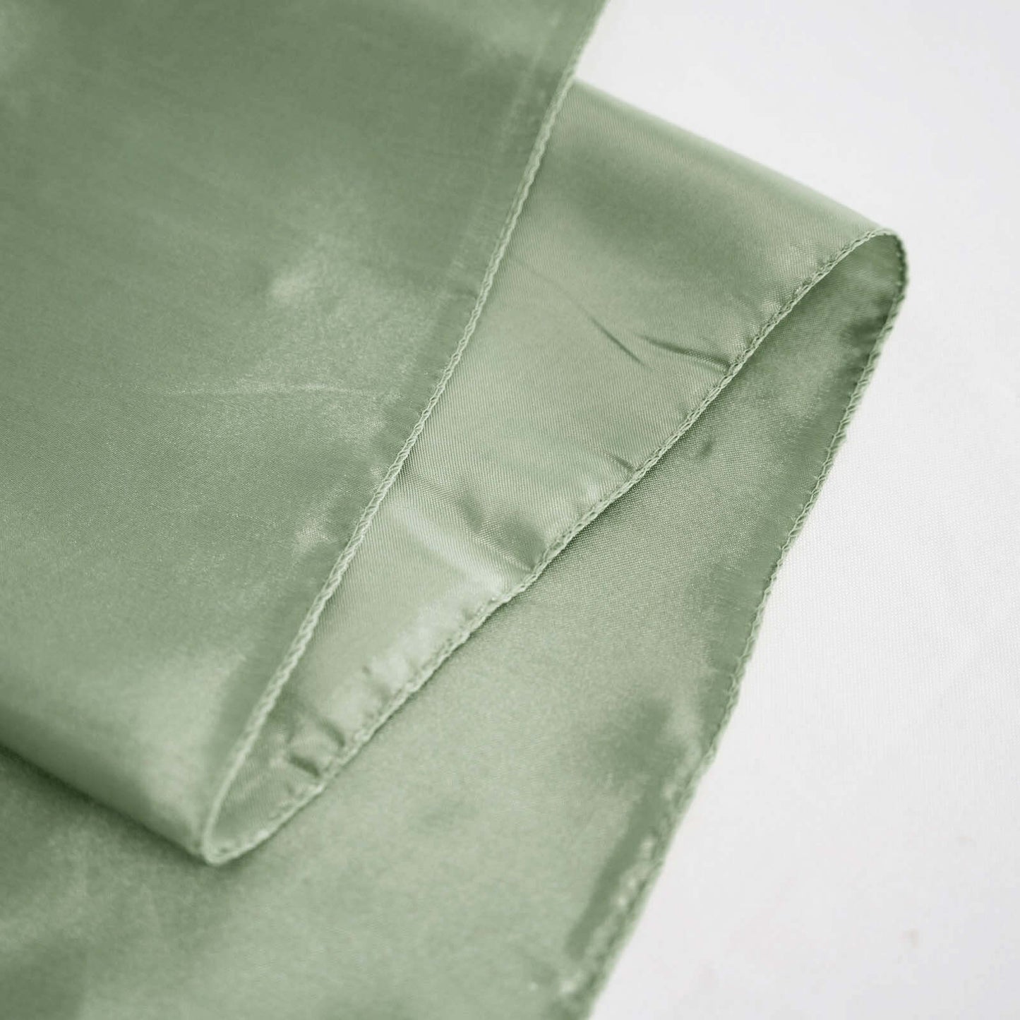 Satin Rectangular 60"x102" Tablecloth Sage Green - Smooth and Lustrous Table Cover