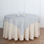 Linen 72"x72" Table Overlay Square Tablecloth Silver - Slubby Textured Wrinkle-Resistant Design for Stylish Occasions