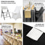 Stretch Spandex Chair Cover Ivory for Lifetime Folding Chairs - Wrinkle Resistant Snug Fit Slipcover with Foot Pockets