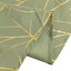 Polyester 54"x54" Table Overlay Square Tablecloth Dusty Sage Green with Gold Foil Tree Branch Pattern - Wrinkle-Resistant & Durable Table Cover