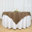 Polyester 70"x70" Table Overlay Square Tablecloth Taupe - Wrinkle-Resistant & Durable Table Cover