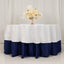 Cotton Blend 90" Round Tablecloth White - Wrinkle-Resistant Design for Versatile Settings