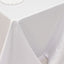 Lamour Satin 90"x132" Rectangle Tablecloth White - Soft & Silk-Like Seamless Table Cover for Weddings & Parties