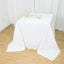 Premium Polyester Square Tablecloth 90"x90" White 220GSM Wrinkle-Resistant Table Cover for Stylish Gatherings