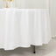 Cotton Blend 108" Round Tablecloth White - Wrinkle-Resistant Design for Versatile Table Settings