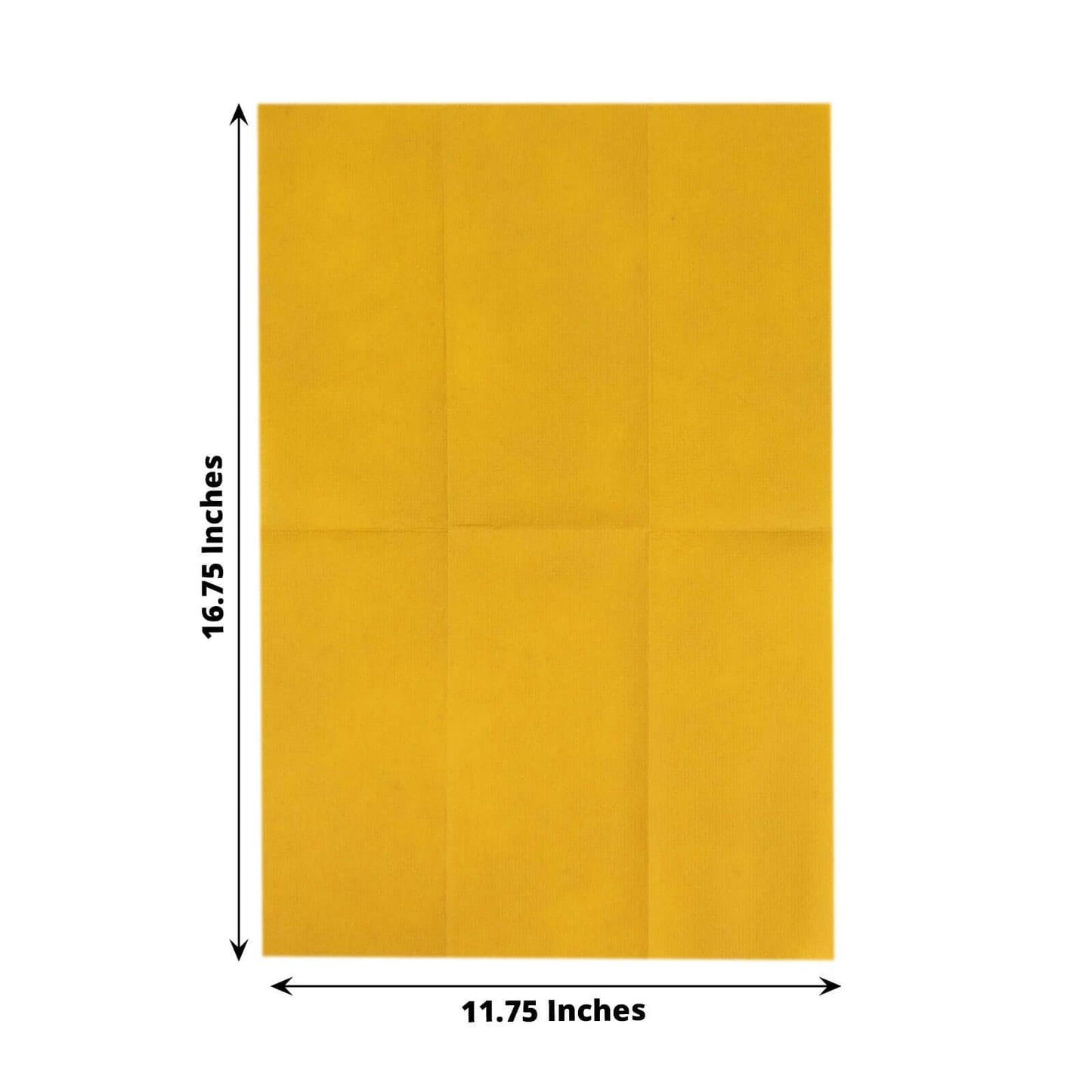 20 Pack Linen-Like Paper 8.5"x4" Napkins Gold - Highly Absorbent & Disposable Airlaid Guest Towels for Special Occasions