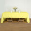 Polyester 60"x126" Rectangle Tablecloth Yellow - Wrinkle-Resistant Table Cover