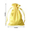 12 Pack 6"x9" Gold Satin Drawstring Wedding Party Favor Gift Bags