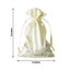 12 Pack 6"x9" Yellow Satin Drawstring Wedding Party Favor Gift Bags