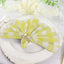 5 Pack Polyester 15"x15" Napkins Yellow/White Buffalo Plaid Gingham Style Cloth Napkins