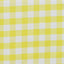 5 Pack Polyester 15"x15" Napkins Yellow/White Buffalo Plaid Gingham Style Cloth Napkins